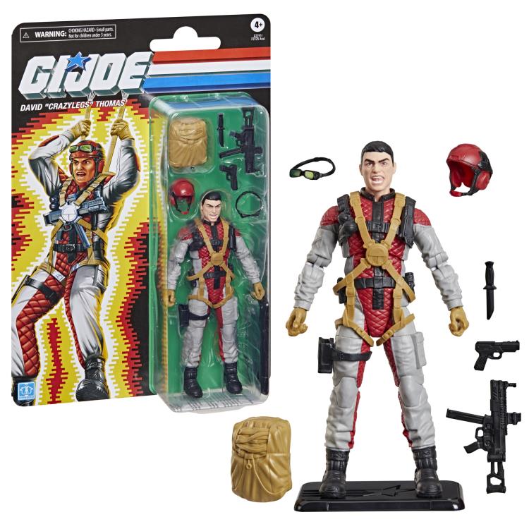 G.I. Joe Classified Series David “Crazylegs” Thomas (Retro Cardback)