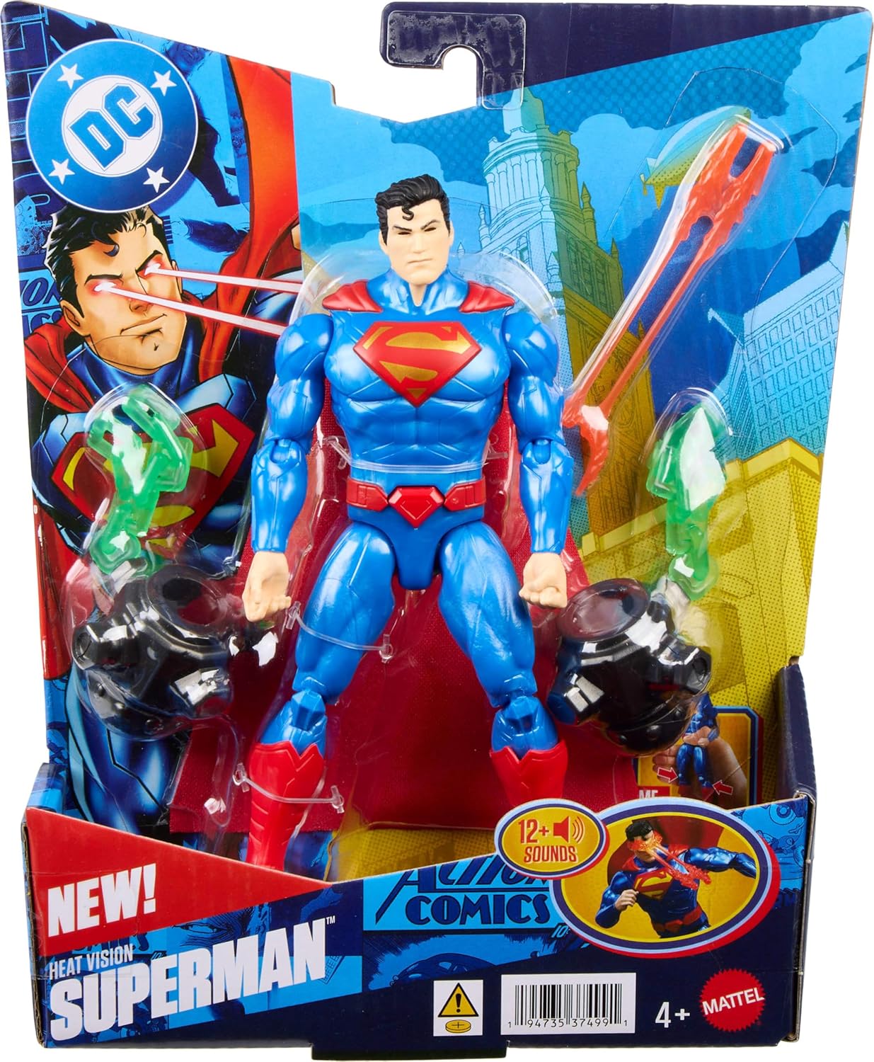 DC Premiere Series Heat Vision Superman w/ Light & Sound Effects