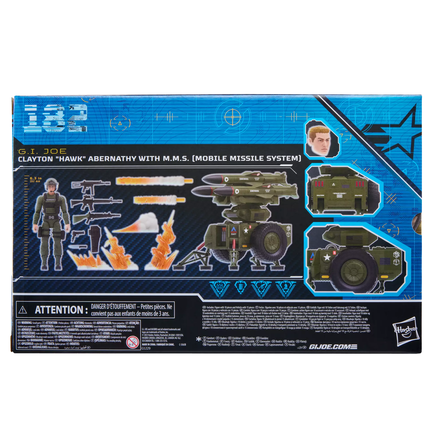 G.I. Joe Classified Series #182, Clayton “Hawk” Abernathy with M.M.S. (Mobile Missile System)