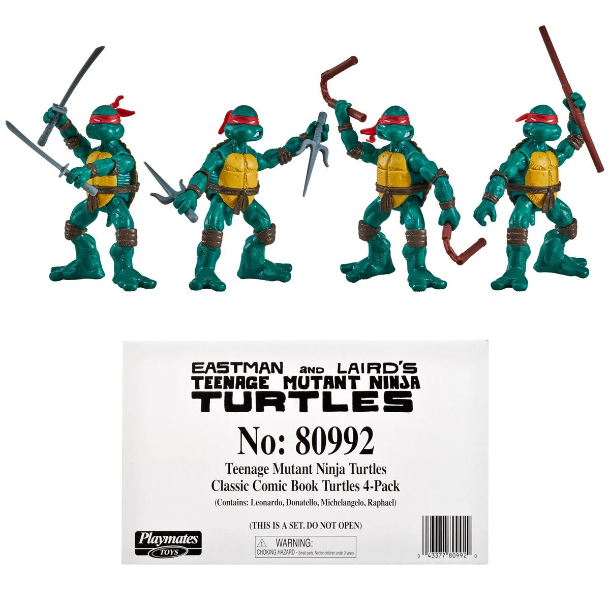 Teenage Mutant Ninja Turtles Classic Comic Book Series Action Figure 4-Pack