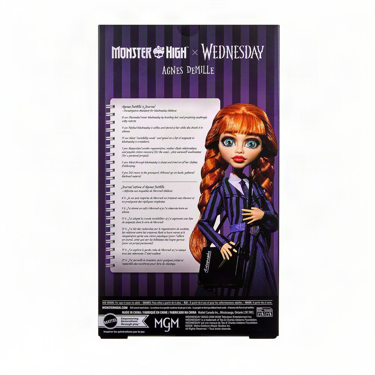 Monster High x Wednesday Agnes DeMille Fashion Doll