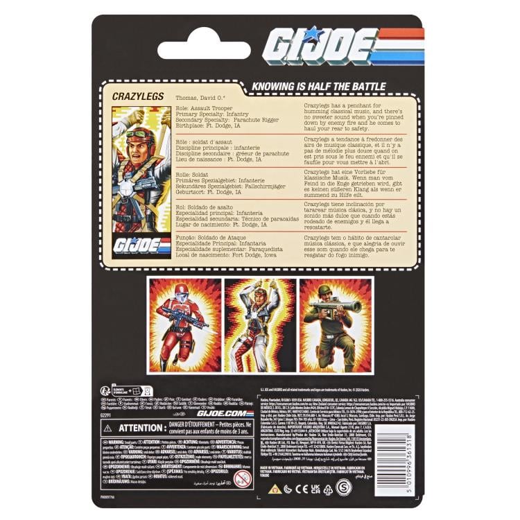 G.I. Joe Classified Series David “Crazylegs” Thomas (Retro Cardback)