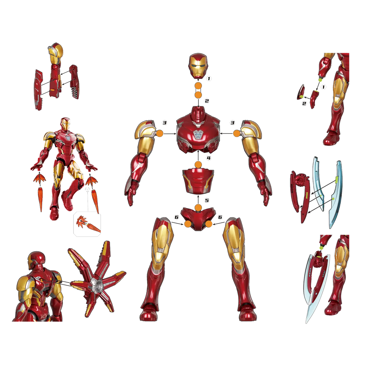 Marvel Blokees Champion Class 01 Iron Man MK85 [Infinity Saga]