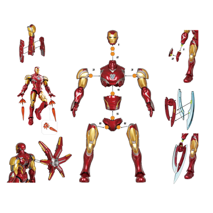 Marvel Blokees Champion Class 01 Iron Man MK85 [Infinity Saga]
