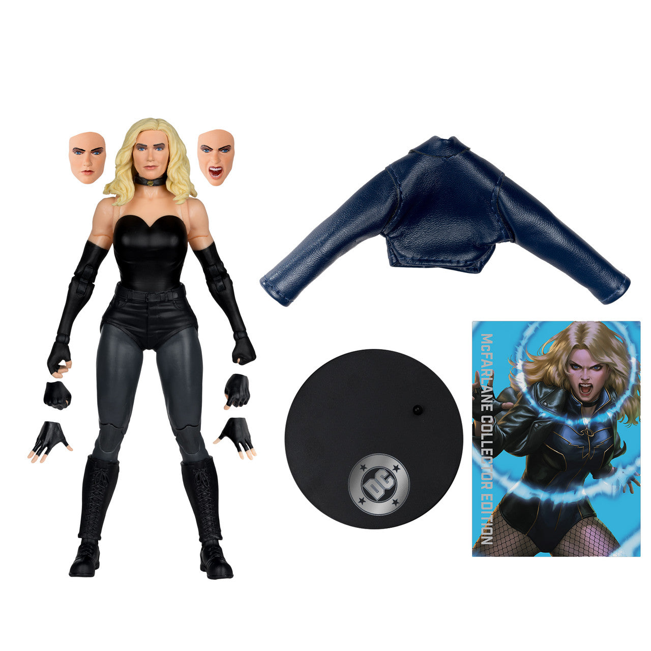 DC Multiverse Black Canary Chase Platinum Edition [McFarlane Collector Edition #54]