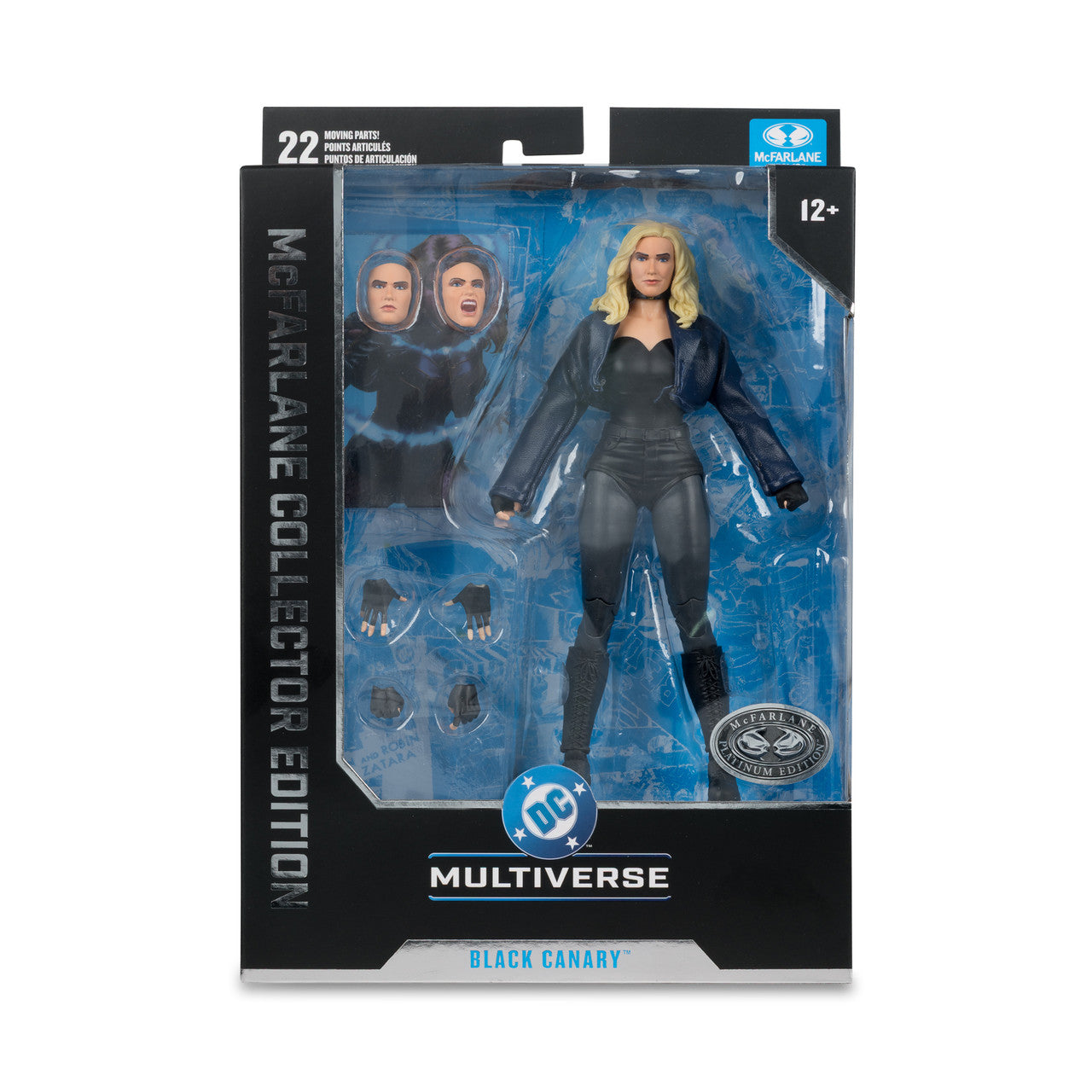 DC Multiverse Black Canary Chase Platinum Edition [McFarlane Collector Edition #54]