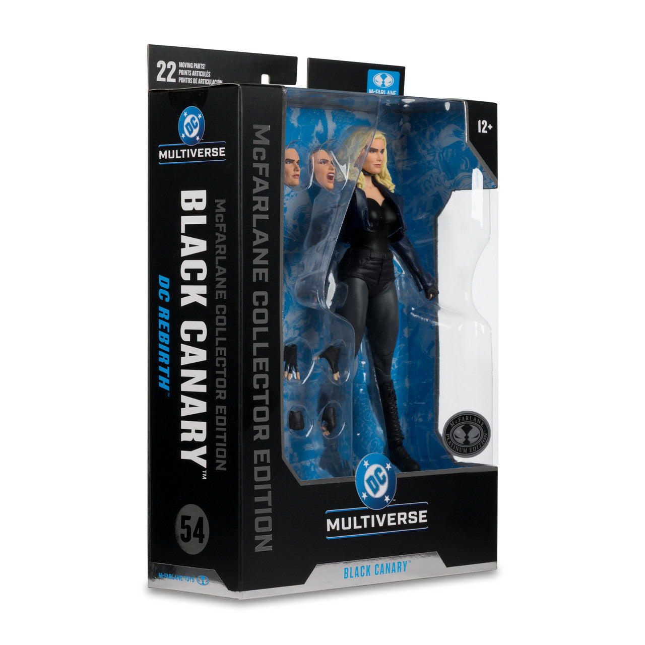 DC Multiverse Black Canary Chase Platinum Edition [McFarlane Collector Edition #54]