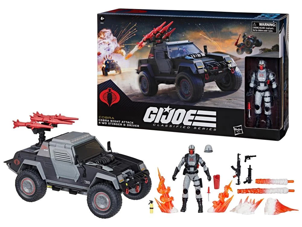 G.I. Joe Classified Series #120, Cobra Night Attack 4-WD Stinger & Driver