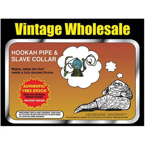 Star Wars Kenner Jabba the Hutt Playset Vintage Accessory Pack (Hookah / Slave Collar)