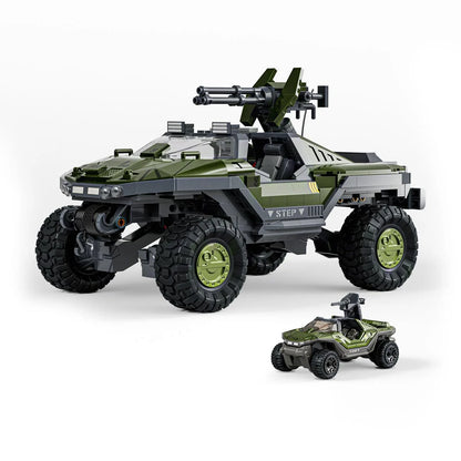 Halo Brick Shop Hot Wheels UNSC M12 Warthog Building Toy Kit