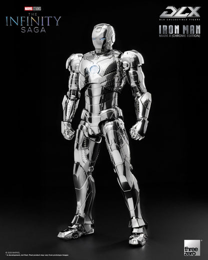 Marvel Studios Infinity Saga DLX Iron Man MK2 (Chrome Edition) 1:12 Scale Figure
