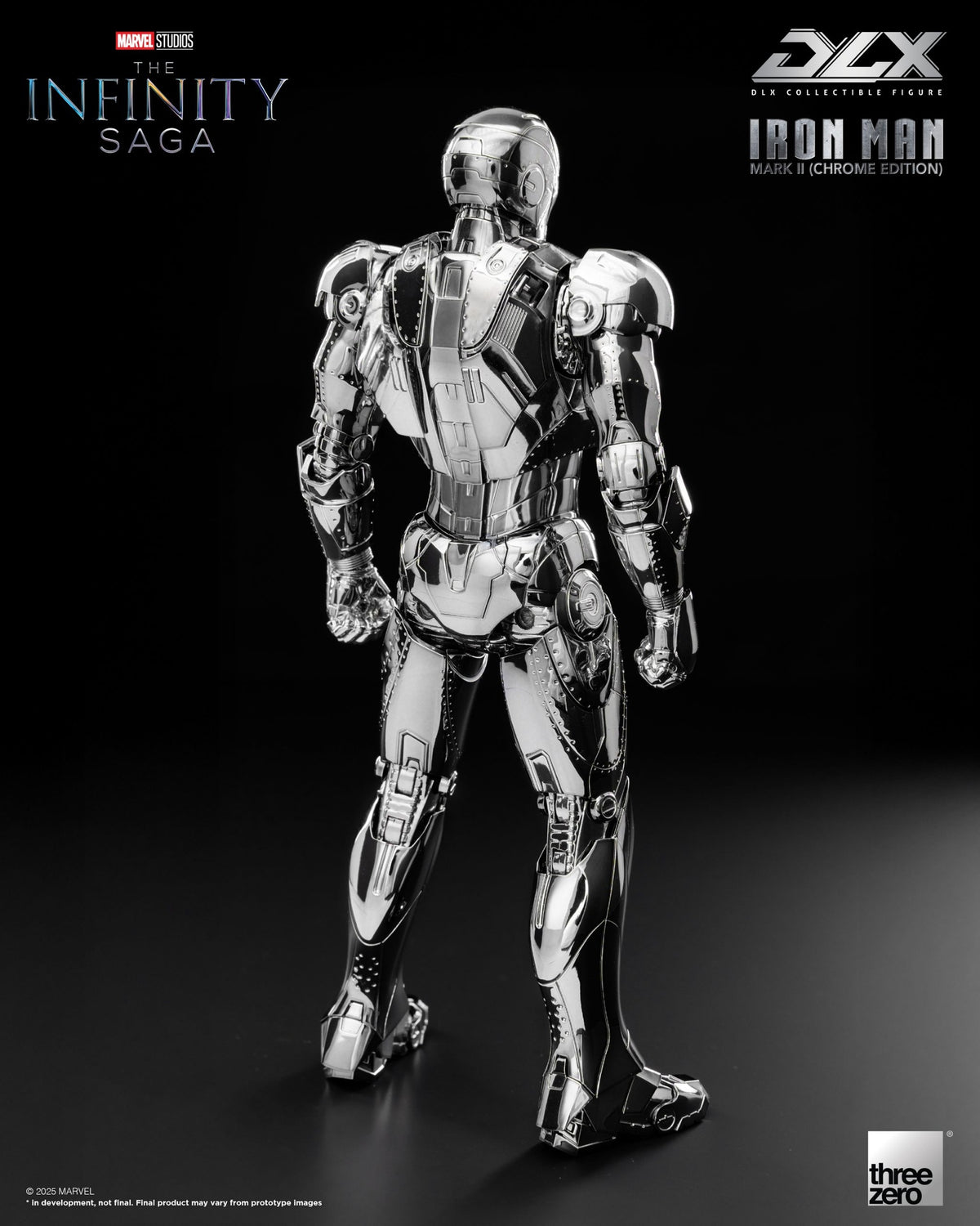 Marvel Studios Infinity Saga DLX Iron Man MK2 (Chrome Edition) 1:12 Scale Figure