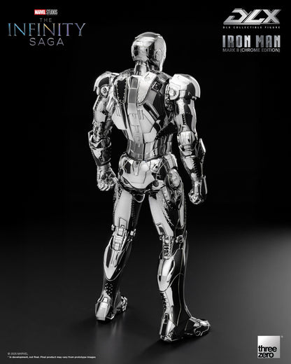 Marvel Studios Infinity Saga DLX Iron Man MK2 (Chrome Edition) 1:12 Scale Figure