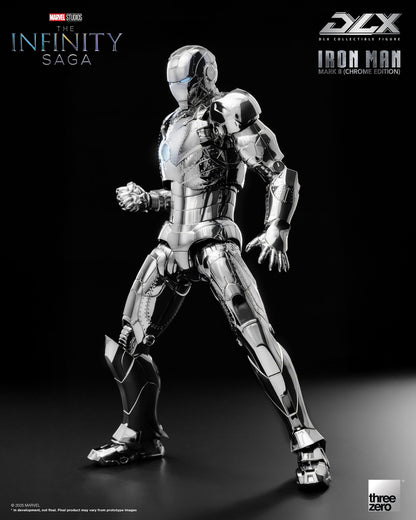 Marvel Studios Infinity Saga DLX Iron Man MK2 (Chrome Edition) 1:12 Scale Figure