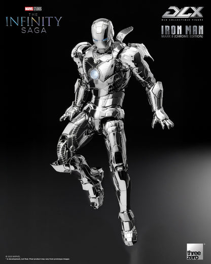 Marvel Studios Infinity Saga DLX Iron Man MK2 (Chrome Edition) 1:12 Scale Figure