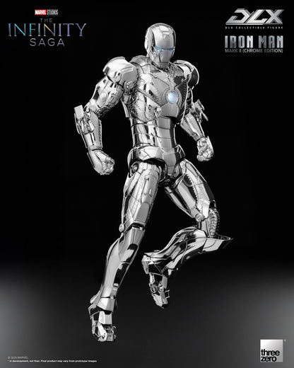 Marvel Studios Infinity Saga DLX Iron Man MK2 (Chrome Edition) 1:12 Scale Figure