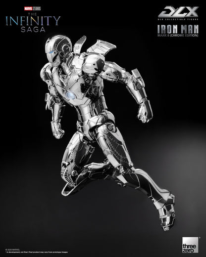 Marvel Studios Infinity Saga DLX Iron Man MK2 (Chrome Edition) 1:12 Scale Figure