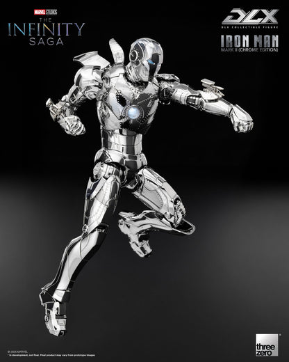 Marvel Studios Infinity Saga DLX Iron Man MK2 (Chrome Edition) 1:12 Scale Figure