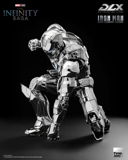 Marvel Studios Infinity Saga DLX Iron Man MK2 (Chrome Edition) 1:12 Scale Figure