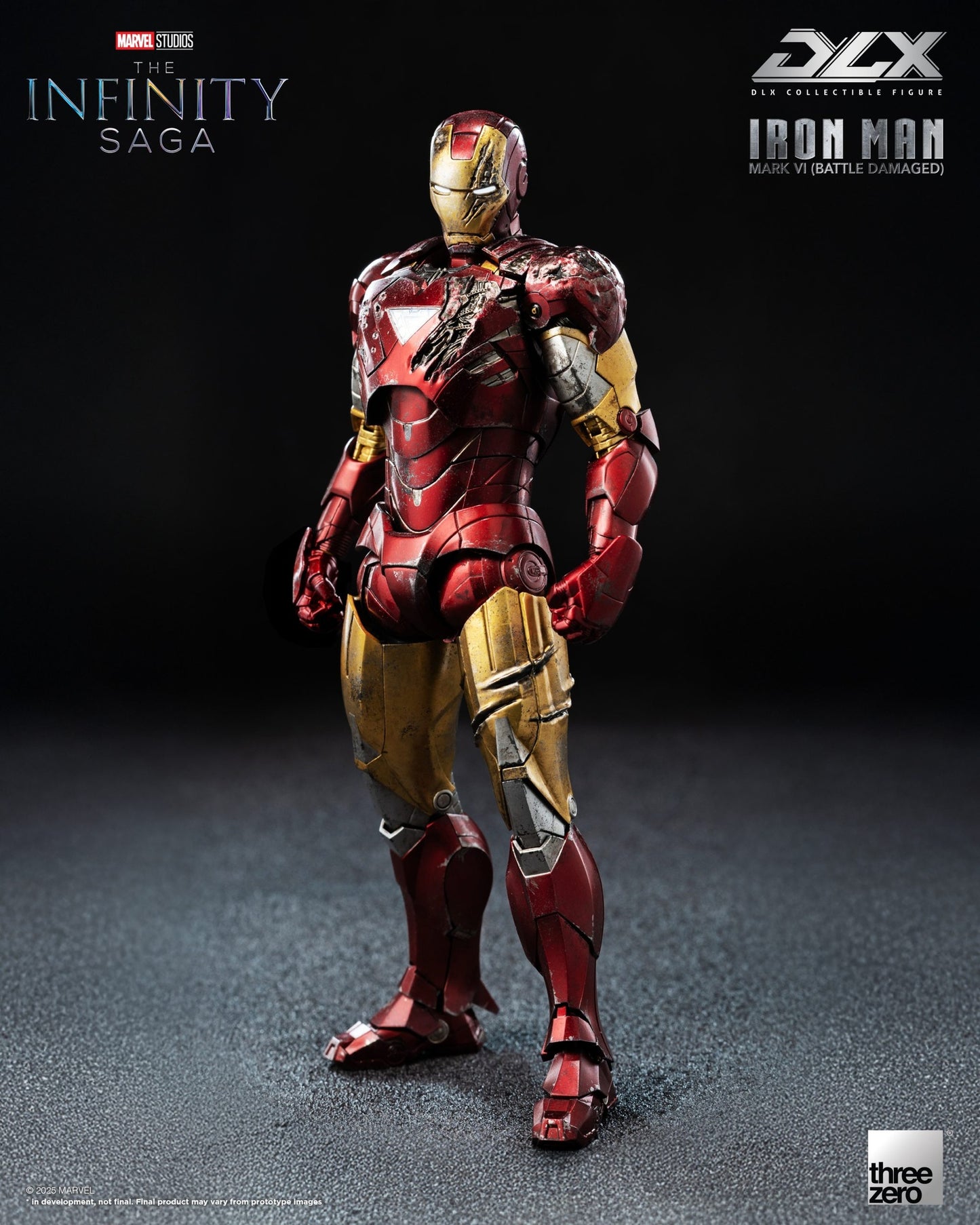 Marvel Studios Infinity Saga DLX Iron Man Mk. 6 (Battle Damaged) 1:12 Scale Figure