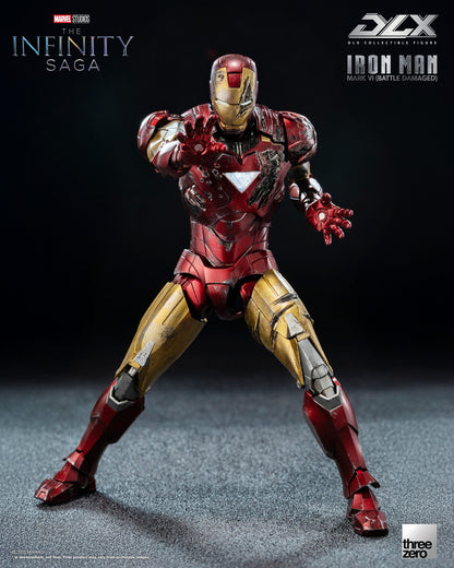 Marvel Studios Infinity Saga DLX Iron Man Mk. 6 (Battle Damaged) 1:12 Scale Figure