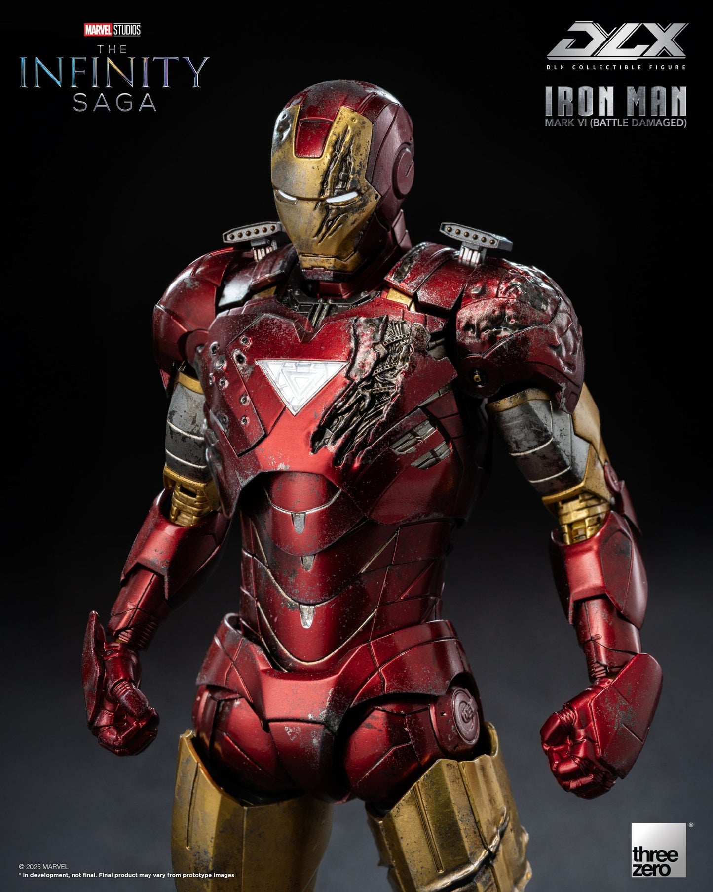Marvel Studios Infinity Saga DLX Iron Man Mk. 6 (Battle Damaged) 1:12 Scale Figure