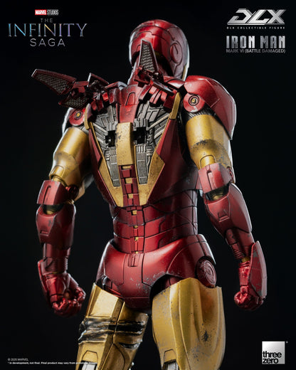 Marvel Studios Infinity Saga DLX Iron Man Mk. 6 (Battle Damaged) 1:12 Scale Figure