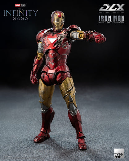 Marvel Studios Infinity Saga DLX Iron Man Mk. 6 (Battle Damaged) 1:12 Scale Figure