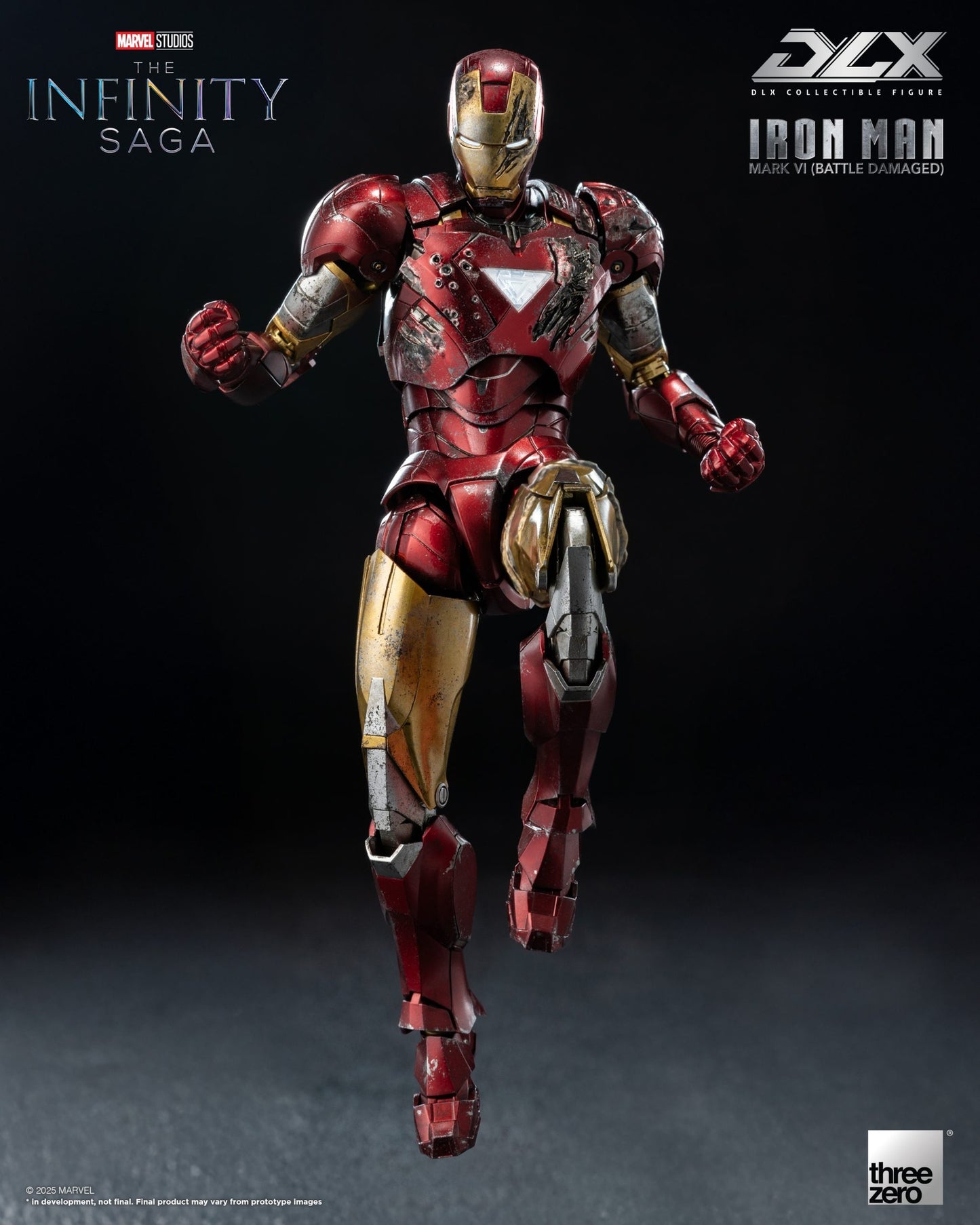Marvel Studios Infinity Saga DLX Iron Man Mk. 6 (Battle Damaged) 1:12 Scale Figure