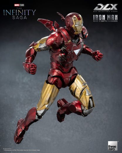 Marvel Studios Infinity Saga DLX Iron Man Mk. 6 (Battle Damaged) 1:12 Scale Figure
