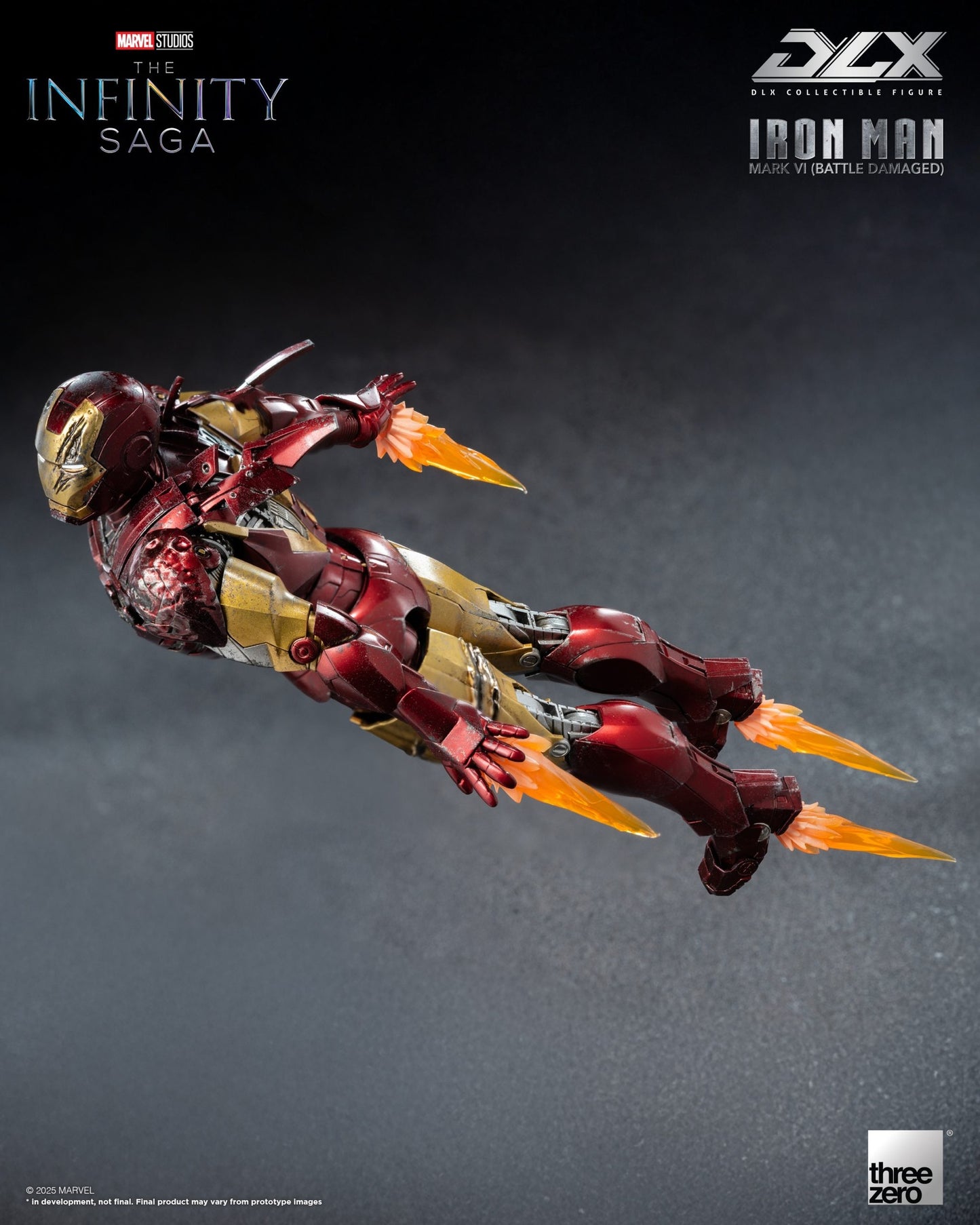 Marvel Studios Infinity Saga DLX Iron Man Mk. 6 (Battle Damaged) 1:12 Scale Figure