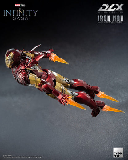 Marvel Studios Infinity Saga DLX Iron Man Mk. 6 (Battle Damaged) 1:12 Scale Figure