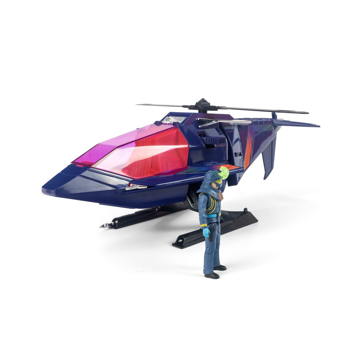 M.A.S.K. High Tech Helicopter (Switchblade) Vehicle with Miles Mayhem