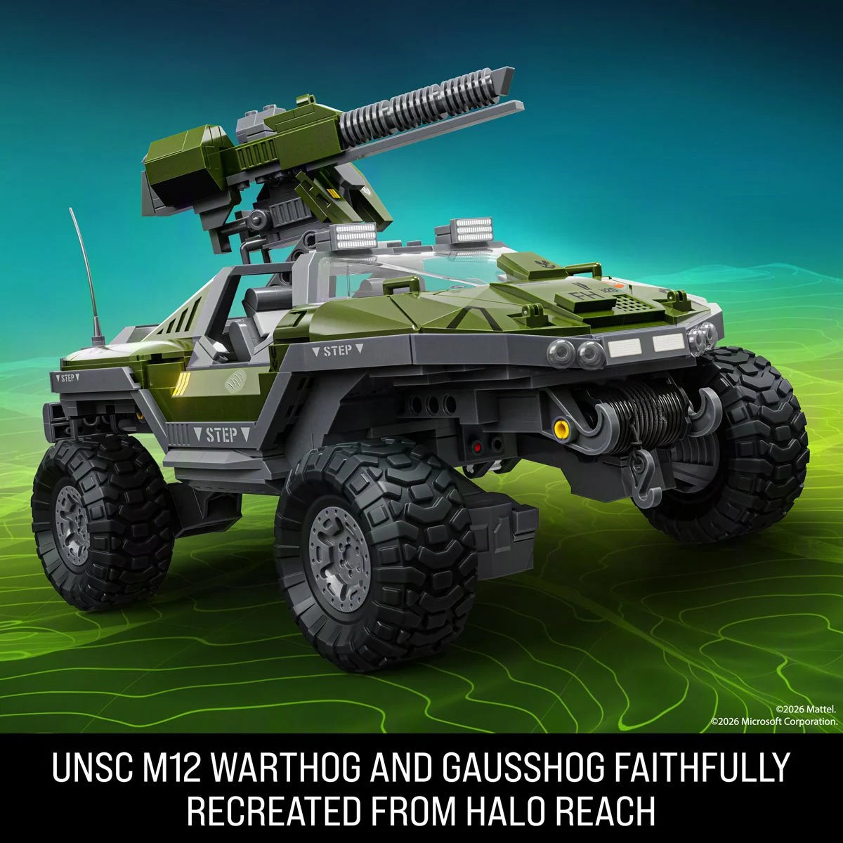 Halo Brick Shop Hot Wheels UNSC M12 Warthog Building Toy Kit