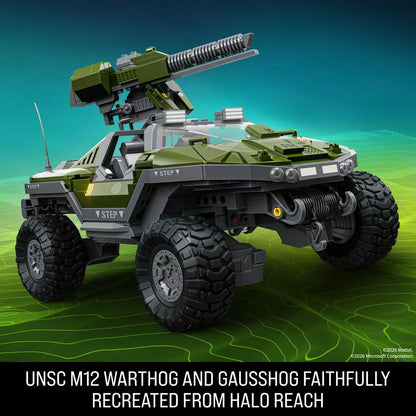 Halo Brick Shop Hot Wheels UNSC M12 Warthog Building Toy Kit