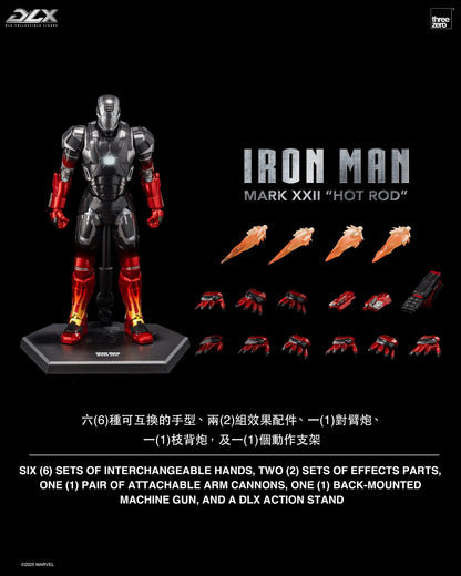 Marvel Studios Infinity Saga DLX Iron Man Mk. 22 (Hot Rod) 1:12 Scale Figure