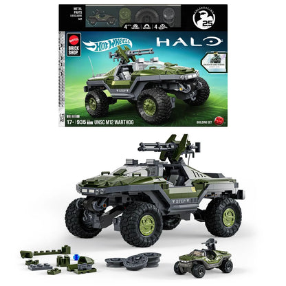 Halo Brick Shop Hot Wheels UNSC M12 Warthog Building Toy Kit
