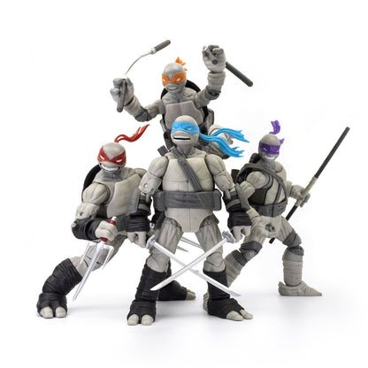 Teenage Mutant Ninja Turtles BST AXN Comic Book Series Black & White 4-Figure Set (SDCC 2023 Exclusive)