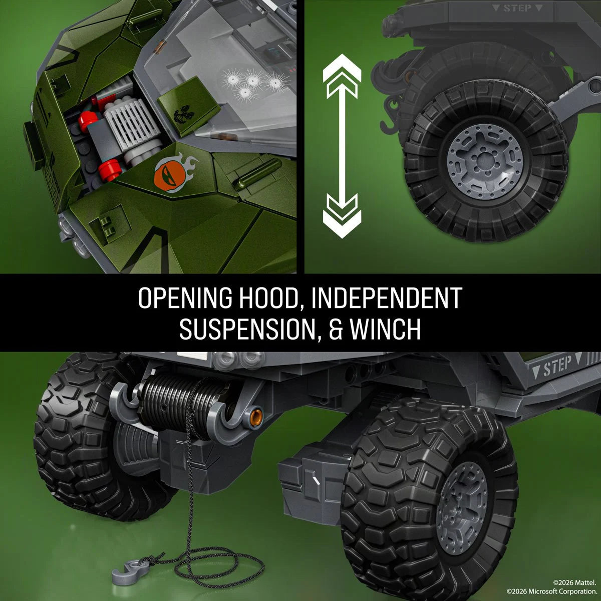 Halo Brick Shop Hot Wheels UNSC M12 Warthog Building Toy Kit