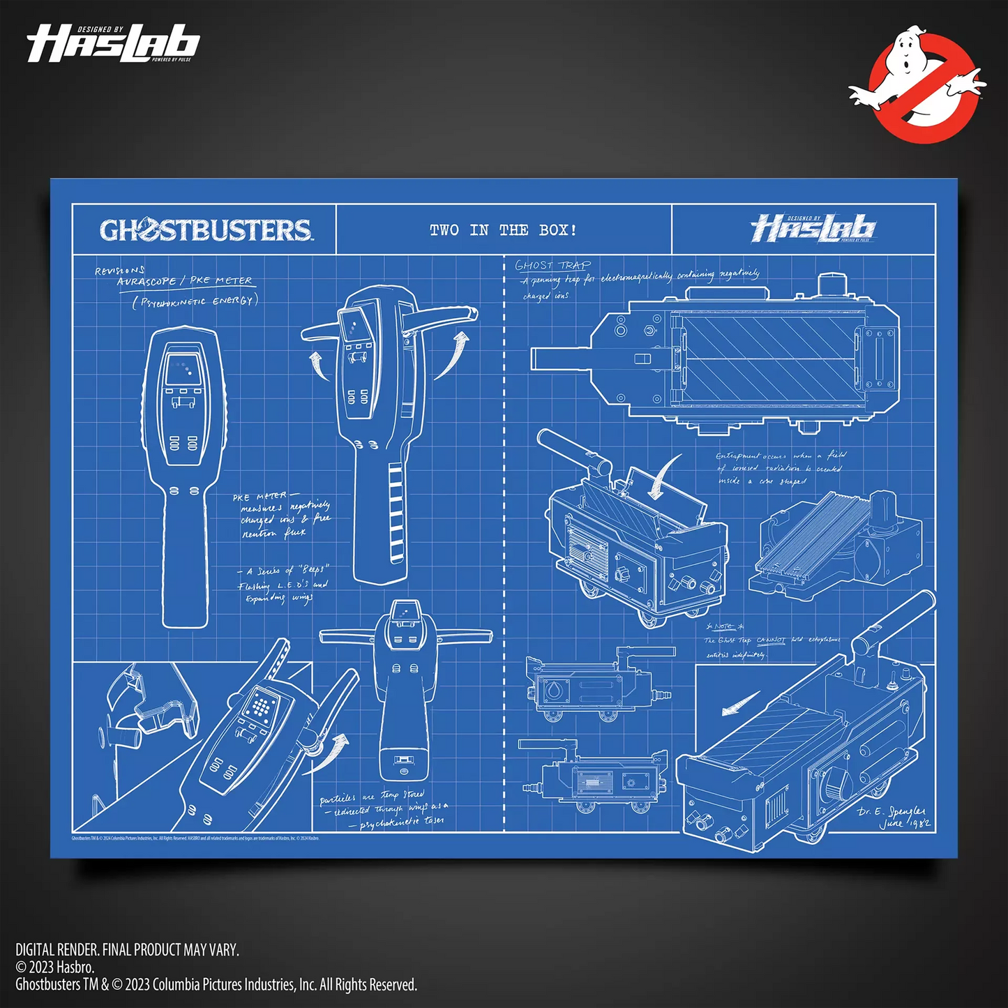 Ghostbusters Plasma Series "Two in the Box!" Ghost Trap and P.K.E. Meter (HasLab Exclusive)