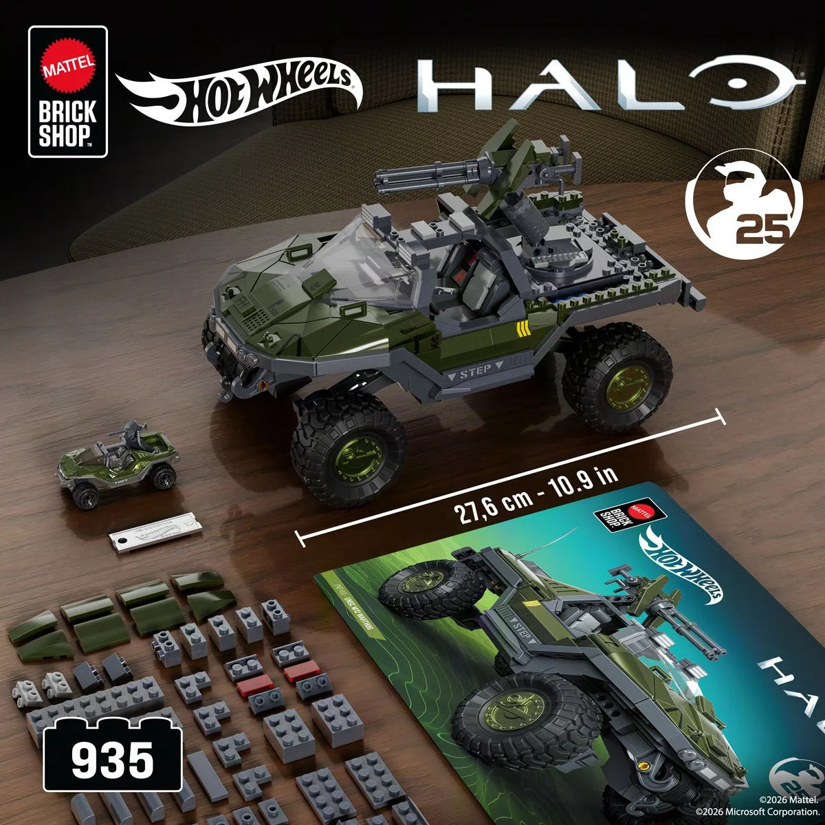 Halo Brick Shop Hot Wheels UNSC M12 Warthog Building Toy Kit