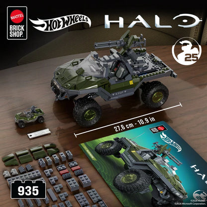 Halo Brick Shop Hot Wheels UNSC M12 Warthog Building Toy Kit