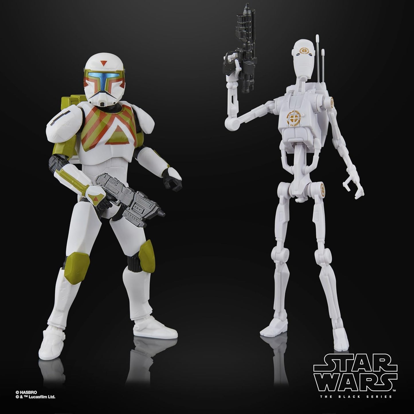 Star Wars The Black Series Clone Commando (Urban Fighter) & B1 Battle Droid (Training) [Gaming]