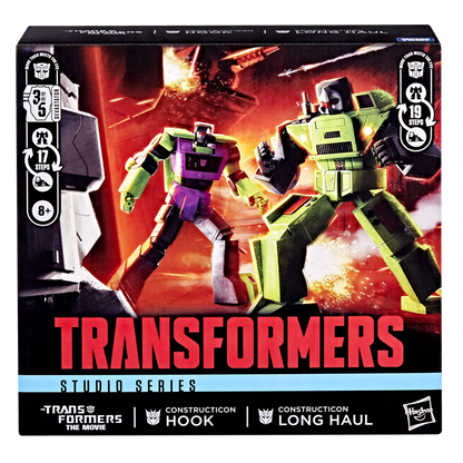 Transformers Studio Series The Transformers: The Movie Constructicon Long Haul & Constructicon Hook