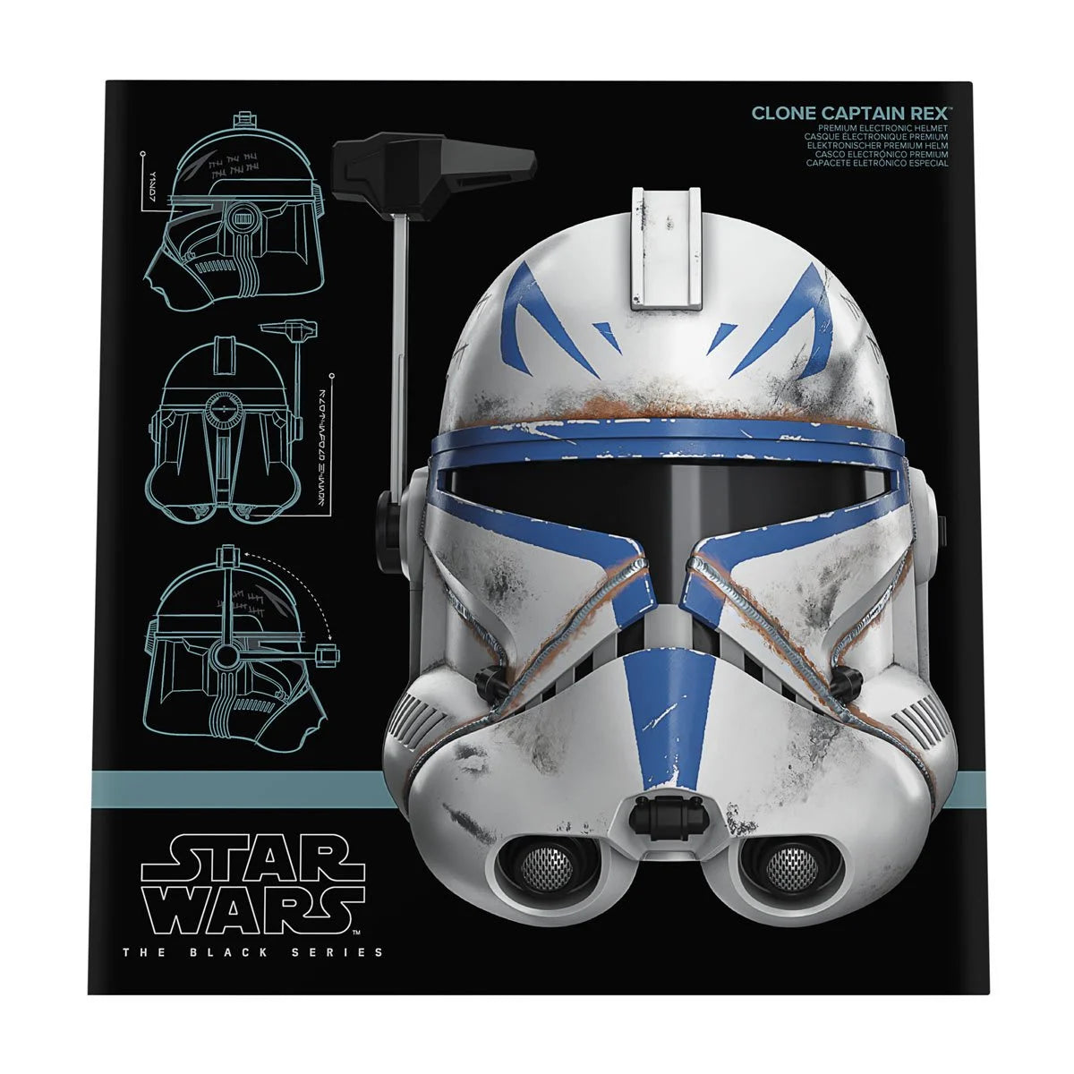 Star Wars The Black Series Clone Captain Rex Electronic Helmet