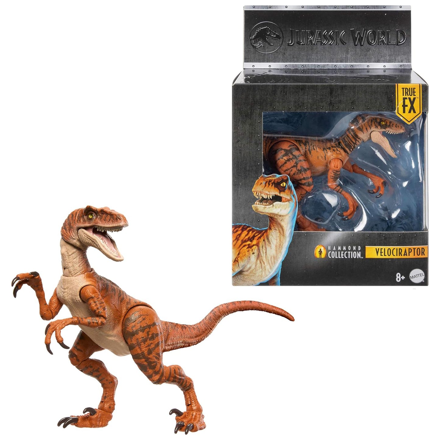 Jurassic Park Hammond Collection Velociraptor (Tiger) Dinosaur [The Lost World]