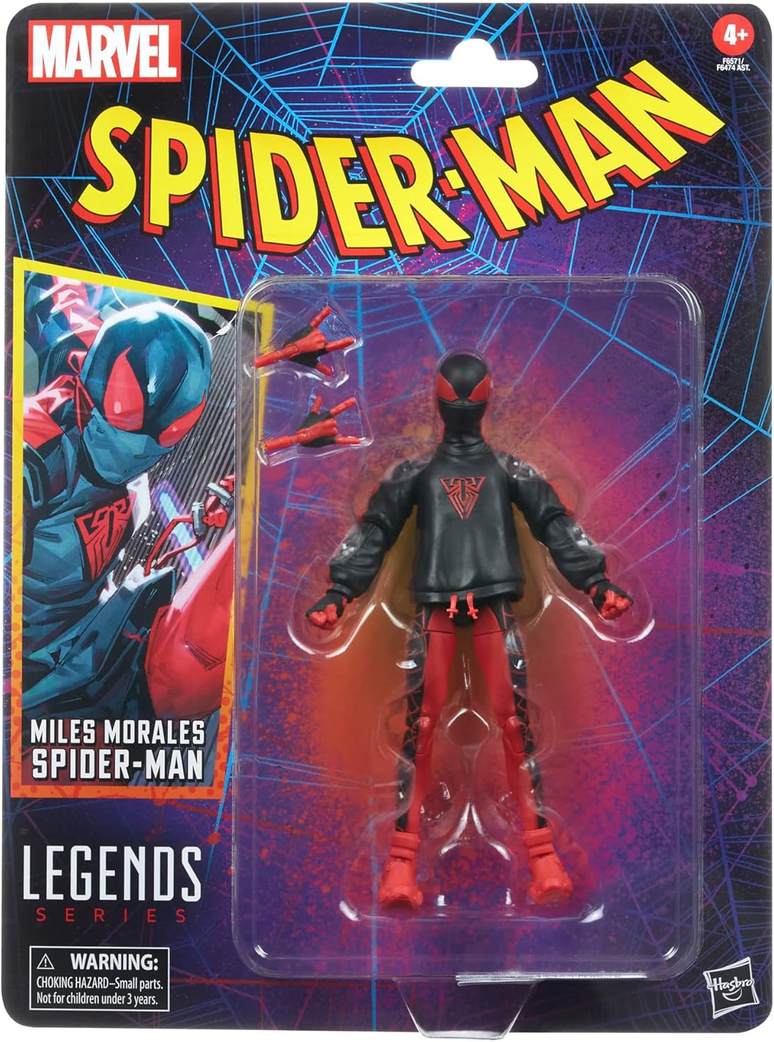 Marvel Legends Series Miles Morales Spider-Man [Spider-Man Retro Cardback]