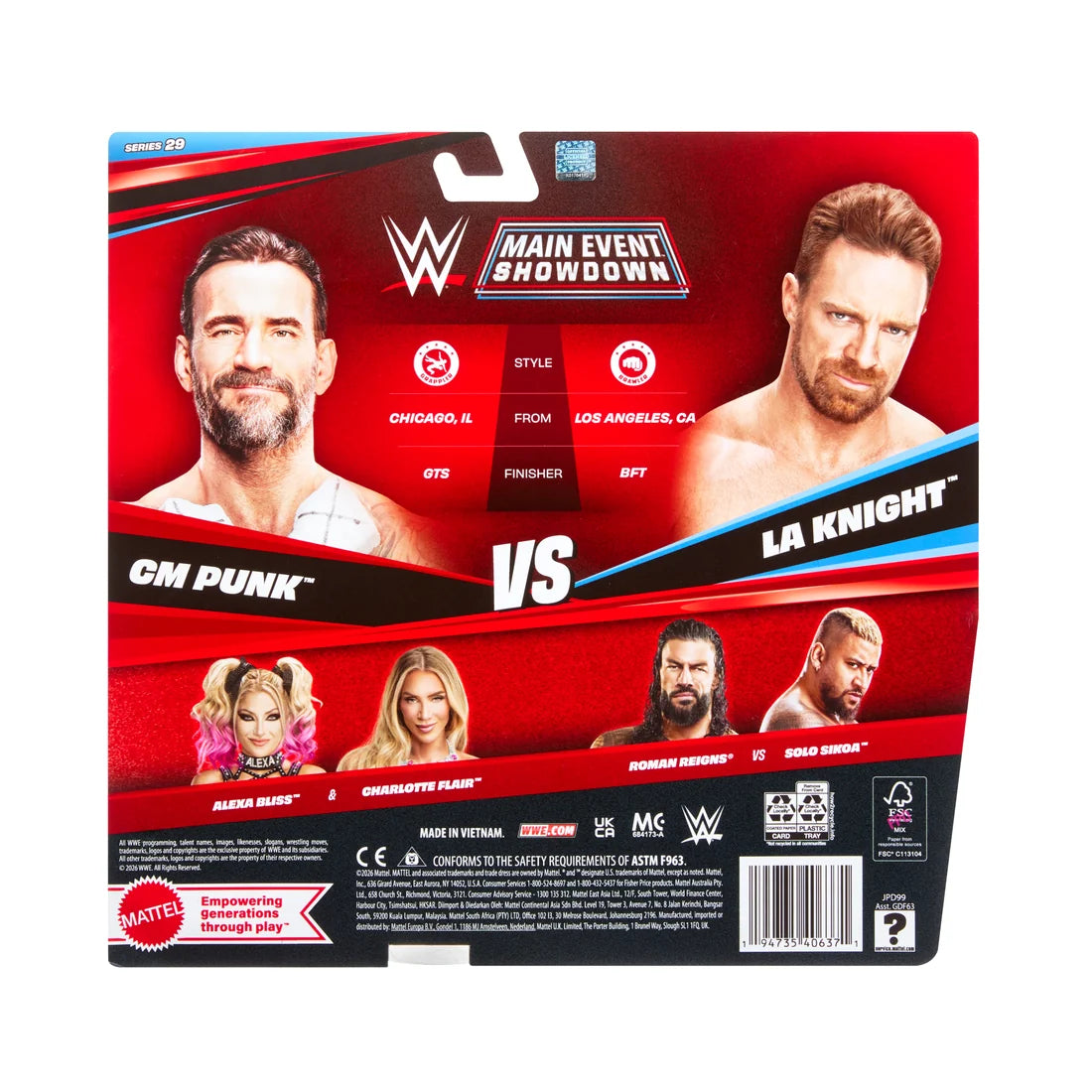 WWE Main Event Showdown CM Punk vs LA Knight [Series 29]