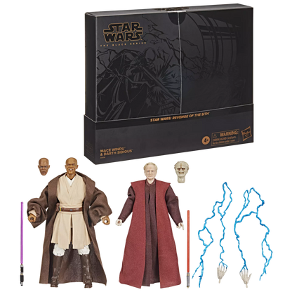 Star Wars The Black Series Mace Windu & Darth Sidious [RotS]