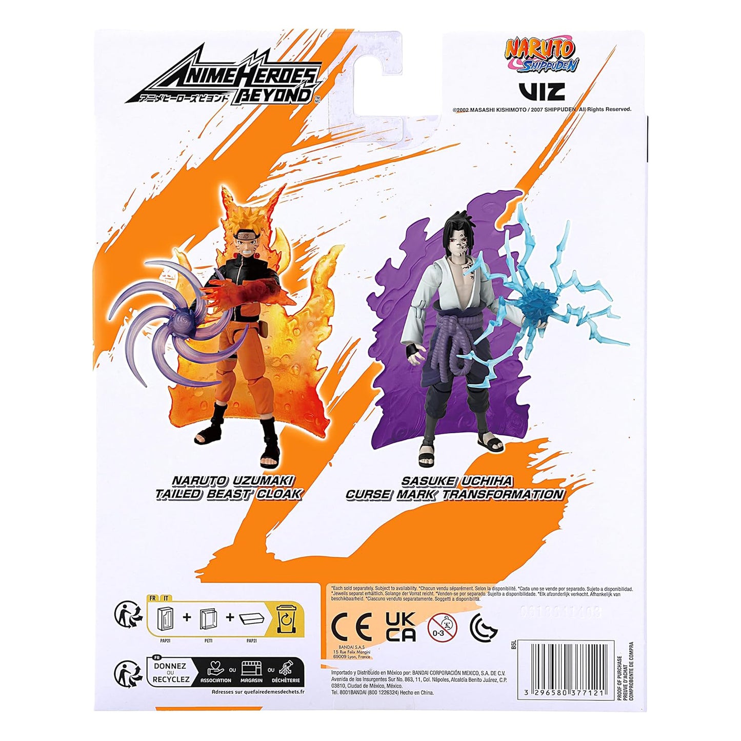 Naruto Anime Heroes Beyond Sasuke Uchiha Figure (Curse Mark Transformation) [Naruto Shippuden]